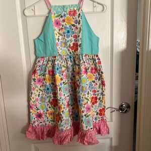 Matilda Jane Flora & Fauna Girls Dress Size 12 Button Back